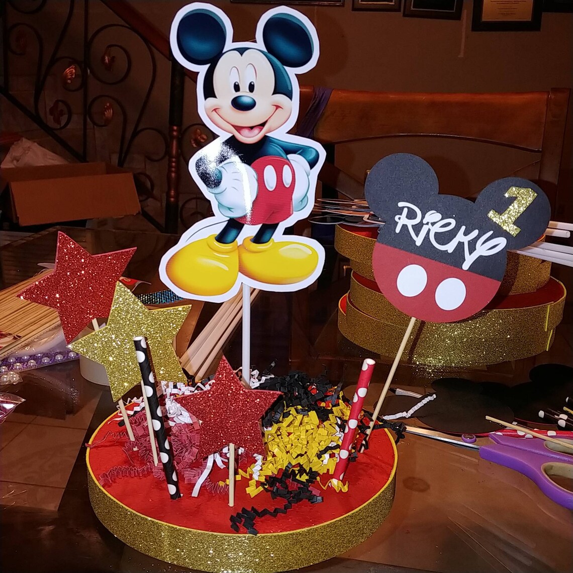 Mickey Mouse Centerpiece Mickey Centerpiece Mickey Birthday Etsy Il 1140xN.1883086190 Fmb9