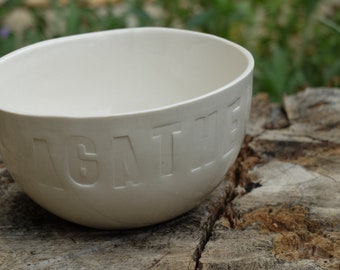 Bol blanc en porcelaine personnalisé