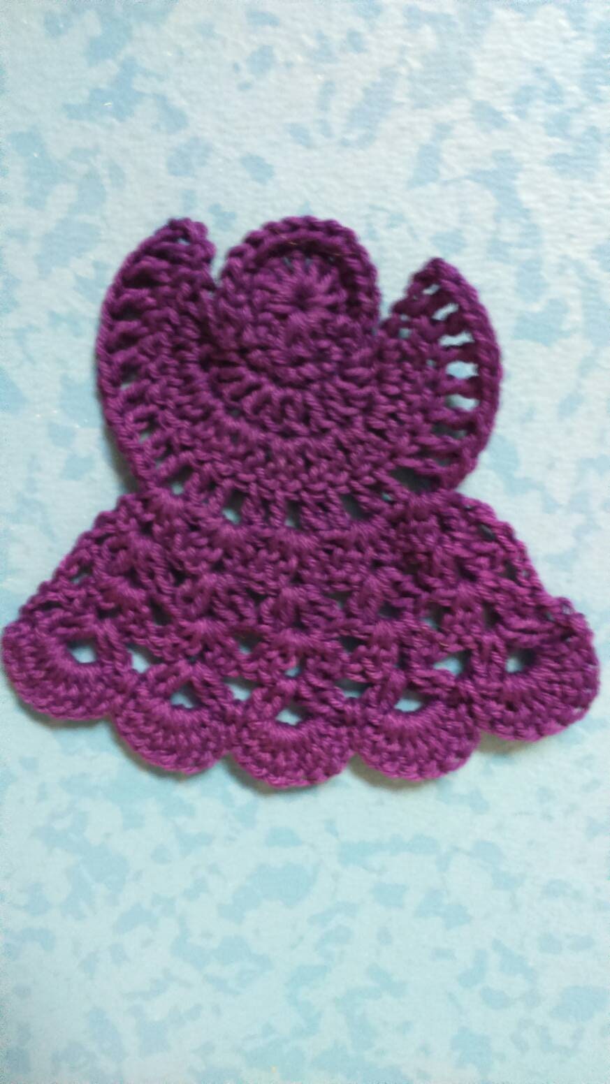 Magnifique Lot de Deux Anges Décoratif, Violet