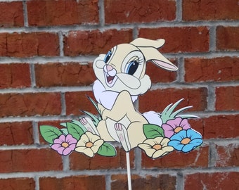 1 Disney Bambi Girl Bunny Cake Topper or Centerpiece Pick