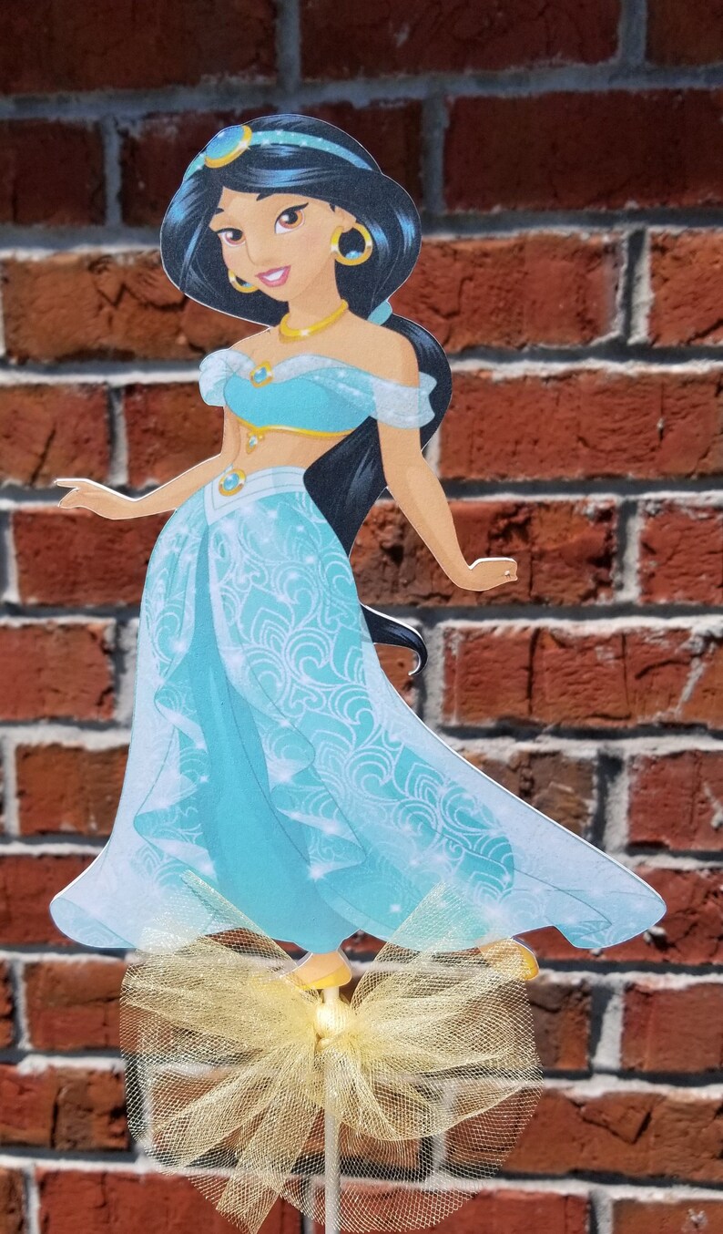1 Disney Princess Jasmine Cake Topper or Centerpiece Pick Etsy UK