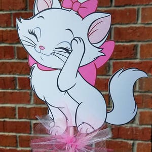 1 Disney Aristocats Marie Themed Cake Topper or Centerpiece Pick