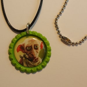 Dobby the House Elf Finished Bottle Cap Necklace