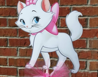 1 Disney Aristocats Marie Themed Cake Topper or Centerpiece Pick