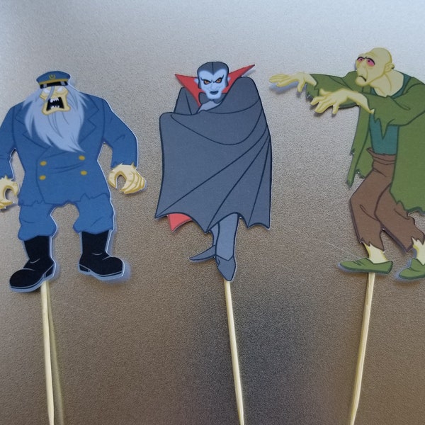 Set of 10 Scooby Doo Monsters Cupcake Toppers