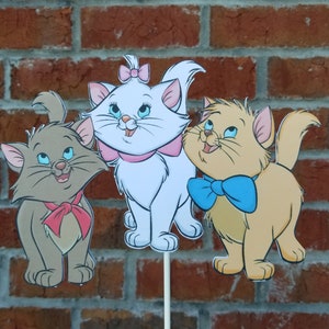 1 Disney Aristocats Themed Cake Topper or Centerpiece Pick