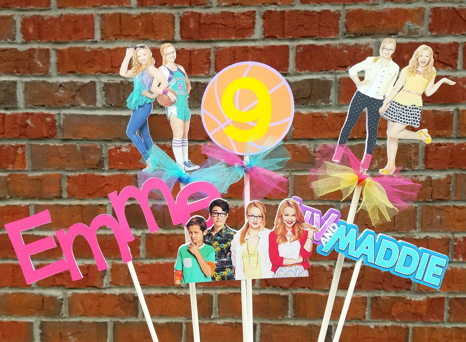 Disney Liv & Maddie Centerpiece Set or Cake Toppers Set of 6 - Etsy