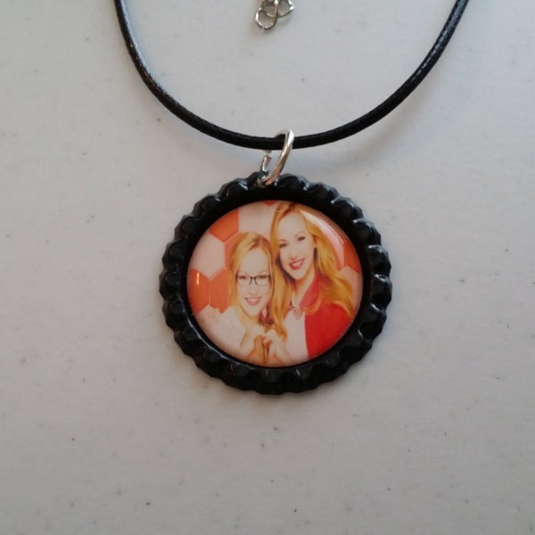 Cute Liv & Maddie Finished Bottle Cap Necklace