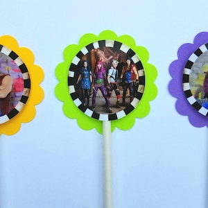 Set of 12 Disney Descendants 2 Themed Cupcake Toppers