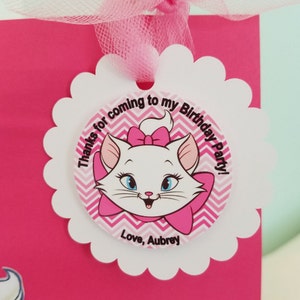 Set of 12 Disney Aristocats Themed Thank You Tags