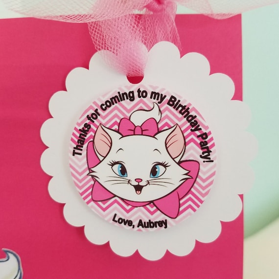 Set of 12 Disney Aristocats Themed Thank You Tags - Etsy