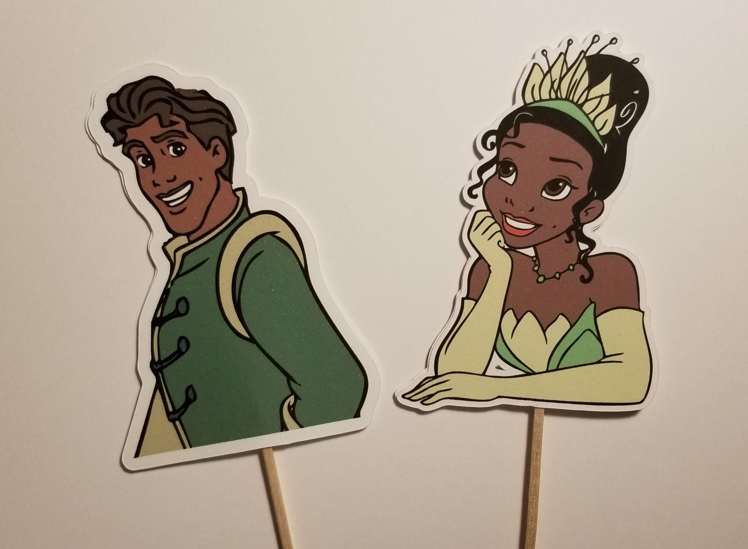 Set of 12 Disney Princess Tiana Cupcake Toppers - Princess and the Frog ...