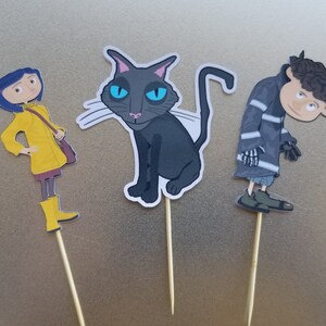 Set of 12 Coraline Cupcake Toppers