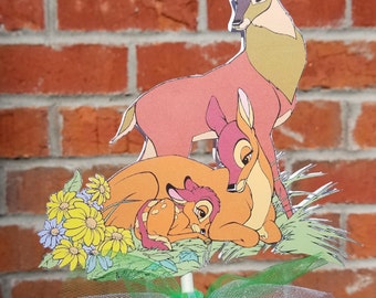 1 Disney Bambi Themed Cake Topper or Centerpiece Pick - Family