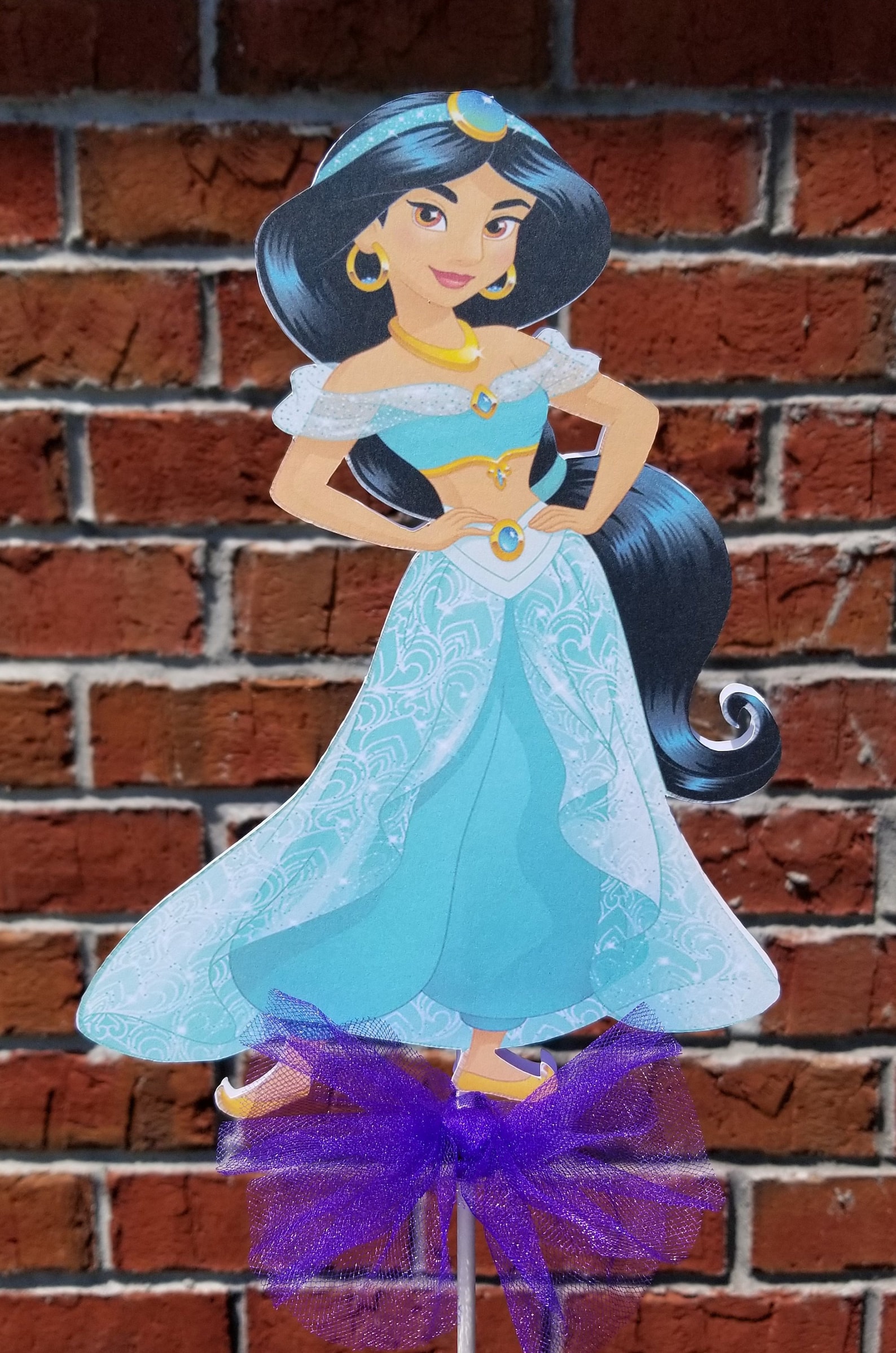 1 Disney Jasmine Cake Topper or Centerpiece Pick Etsy