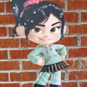 1 Disney Vanellope Cake Topper or Centerpiece Pick - Wreck It Ralph
