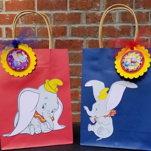 Set of 12 Disney Dumbo Themed Goody Favor Bags