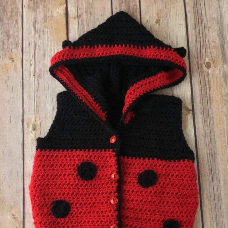 Ladybug Pattern Print Women Long Robe
