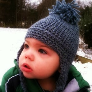 Toddler Earflap Hat Pattern image 1