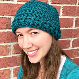 Thick and Quick Hat Crochet Pattern, Crochet Winter Hat, Easy Crochet Beanie, Crochet Beanie Pattern, Cap Crochet Pattern, Crochet PDF