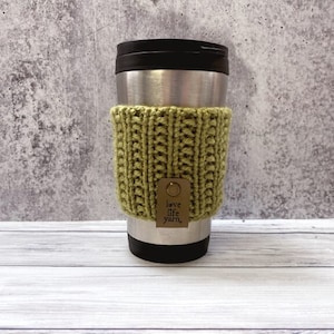 VIDEO TUTORIAL, Beginner Mug Cozy Knitting Pattern, Coffee Cup Cozy, Coffee Lover Gift, Mug Warmer Cozy, Bulky Mug Cozy, Chunky Mug Cozy,
