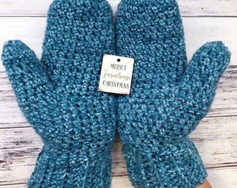 Häkelanleitung, Einfaches Top Down Häkelmuster für Handschuhe, Top Down Handschuhe, Winter Handschuhe, Aran Handschuhe Muster, Worsted Fäustlinge