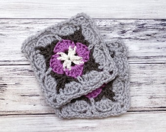 Easy Crochet Coaster Pattern, Crochet Home Decor, Square Coaster, Coaster Home Decor, Handmade Home Decor, Home Decoration, Crochet Pattern