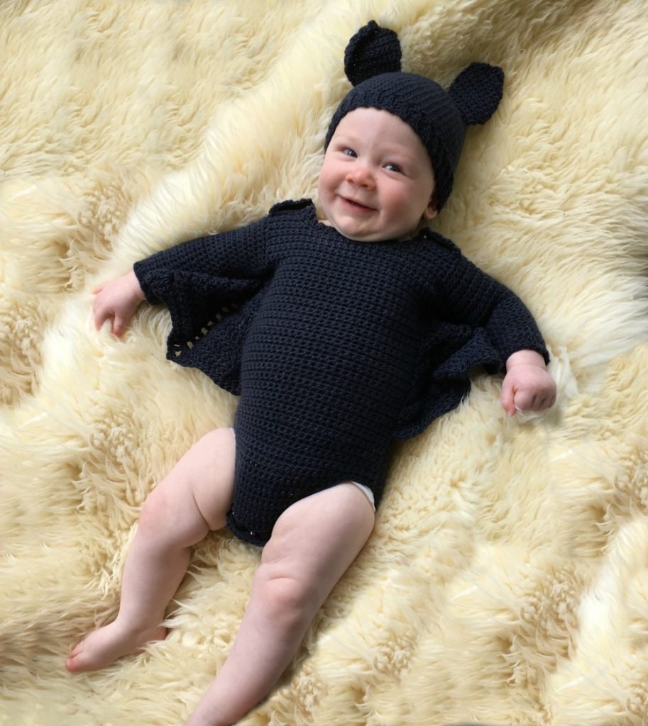 39 Bat Crochet Patterns for Halloween Decor, Gifts, and Spooky-Cute Amigurumi 13 Baby Bat Costume Crochet