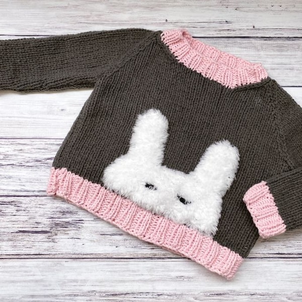 Knitting Pattern || Sleepy Bunny Raglan || Baby Sweater Knitting Pattern, Baby Sweater, Newborn Sweater, Knitting Pattern