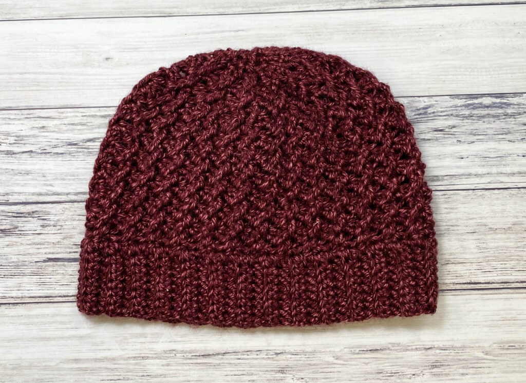 39 Beanie Hat Crochet Patterns: Upgrade Your Style Game Today! 22 Ripple Lace Beanie Crochet