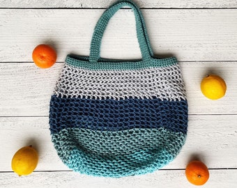 Sugarwheel Market Tote Pattern, Crochet Bag Pattern, Crochet Tote Pattern, Tote Bag Pattern, Instant Download PDF, Crochet Market Bag