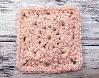 Small Crochet Square Motif Pattern, Granny Square Pattern, Crochet Squares, Afghan Block Square, Blanket Squares, Instant Download