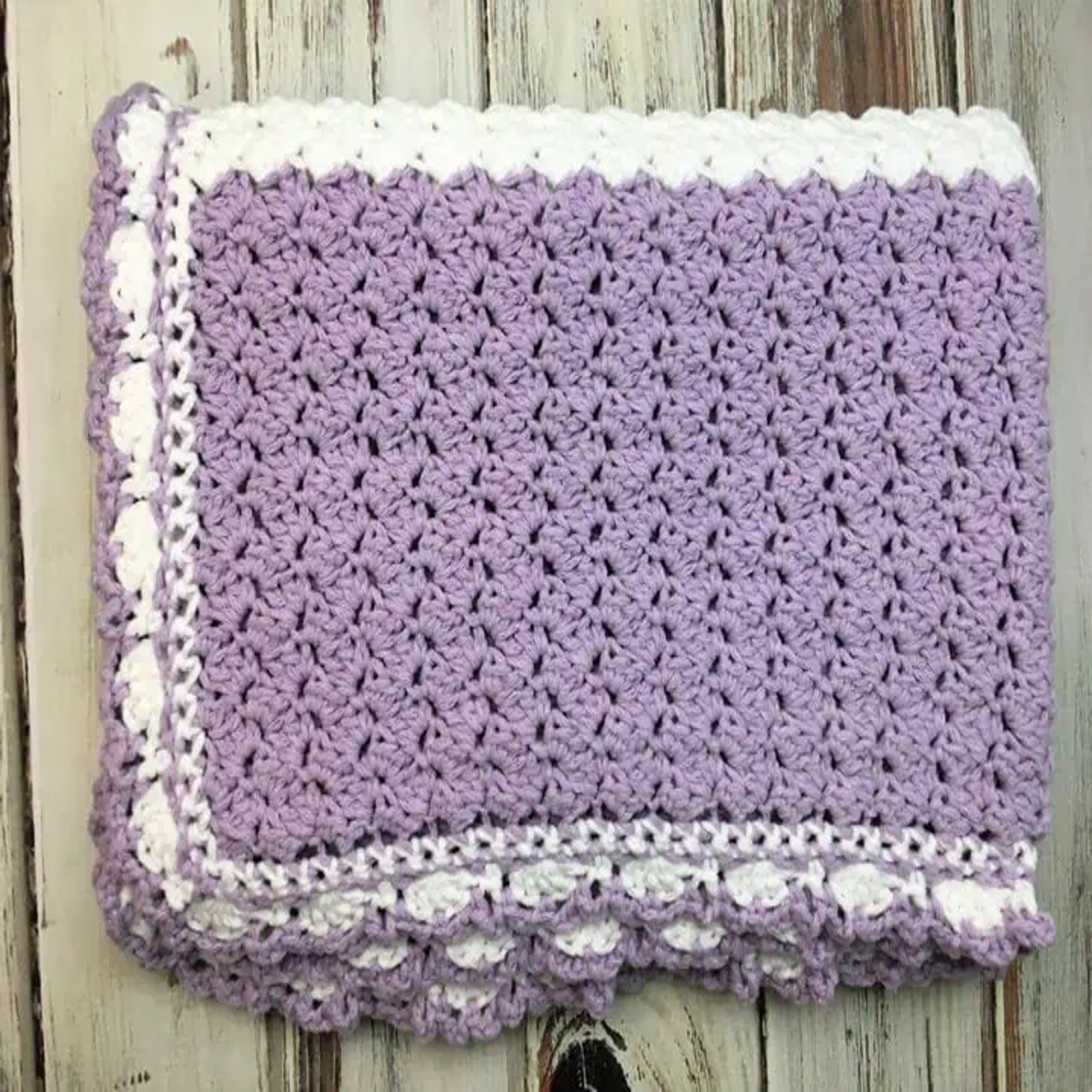 39 Beautiful Crochet Baby Blanket Patterns You Must See, From Easy Textures to Heirloom... 25 Lilac Meadows Baby Blanket Crochet