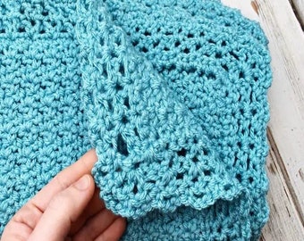 Classic Chunky Baby Blanket Crochet Pattern, Bulky Baby Blanket, blanket tutorial pdf, crochet baby gift, crochet nursery decor
