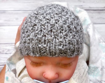 Easy Newborn Knitted Hat | Newborn Knitting Pattern | Baby Knit Hat Pattern | Baby Hat Knitting Pattern