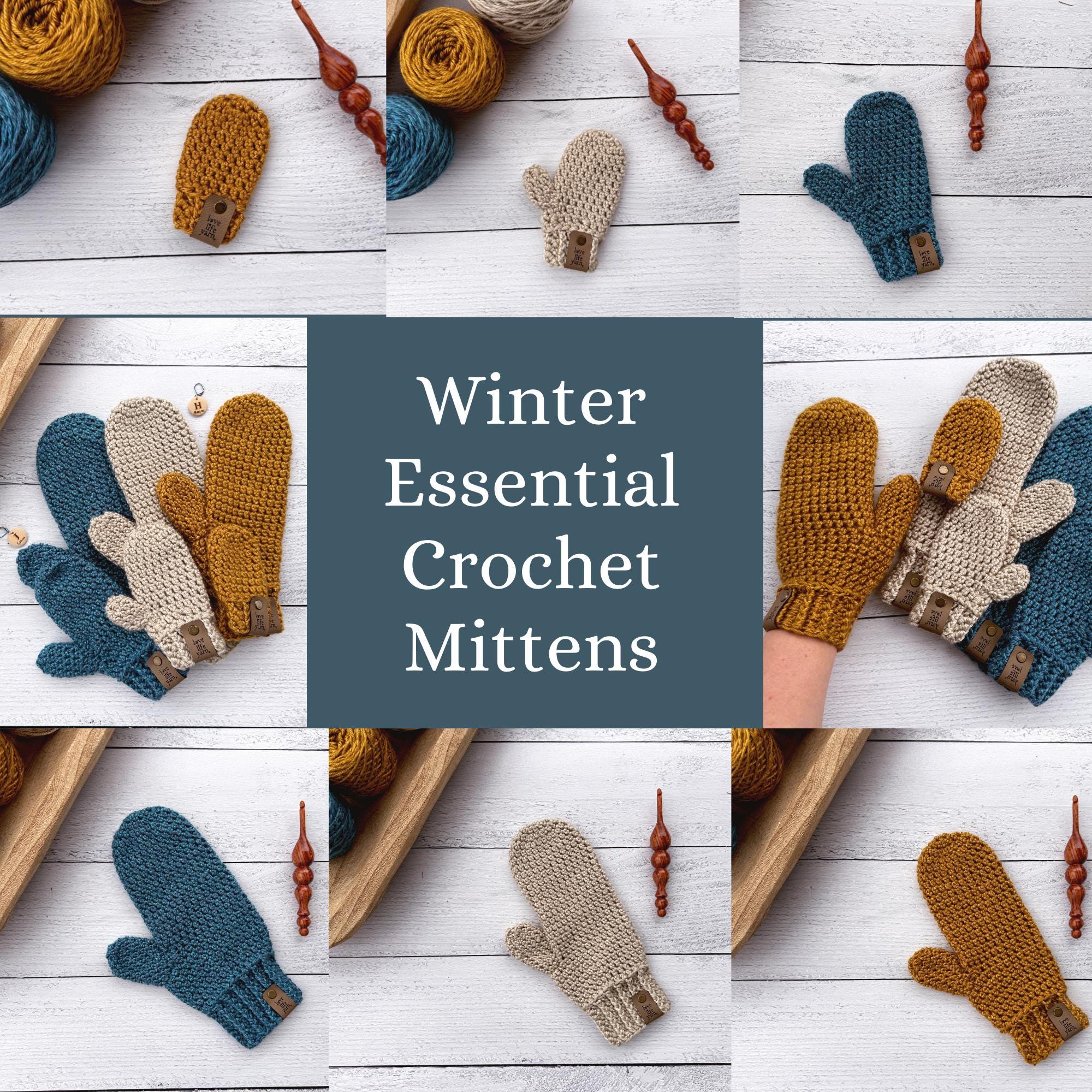 39 Crochet Mittens with Ornaments, Fingerless Mitts, and Baby Sets 37 Crochet Pattern + Video