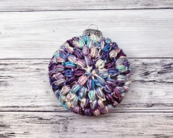 Puffstich Weihnachtsschmuck Häkelmuster, Weihnachten häkeln, Weihnachtsbaum Ornament, Weihnachtsdeko, Weihnachtsschmuck häkeln