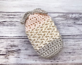 Easy Crochet Soap Saver Pattern, Drawstring Soap Saver, Cotton Soap Saver, Small Crochet Pouch, Soap Bar Pouch, Crochet Pattern PDF