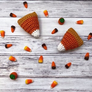 Candy Corn Amigurumi, Halloween Crochet Pattern, Fall Home Decor, Crochet Candy Corn, Halloween Home Decoration, Crochet Pattern PDF