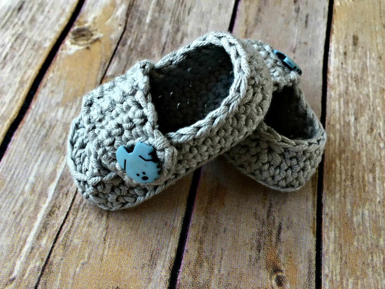 39 Crochet Button Patterns and Projects That Show Them Off 18 Button Baby Booties Crochet