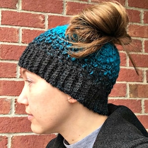 Quick and Easy Messy Bun Hat Pattern