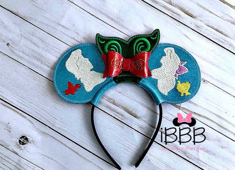 Ariel /& Eric inspired Mouse Ears Little Mermaid