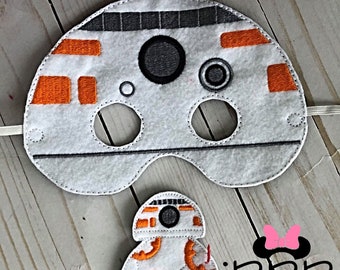 bb8 inspired Mask & Finger Puppet