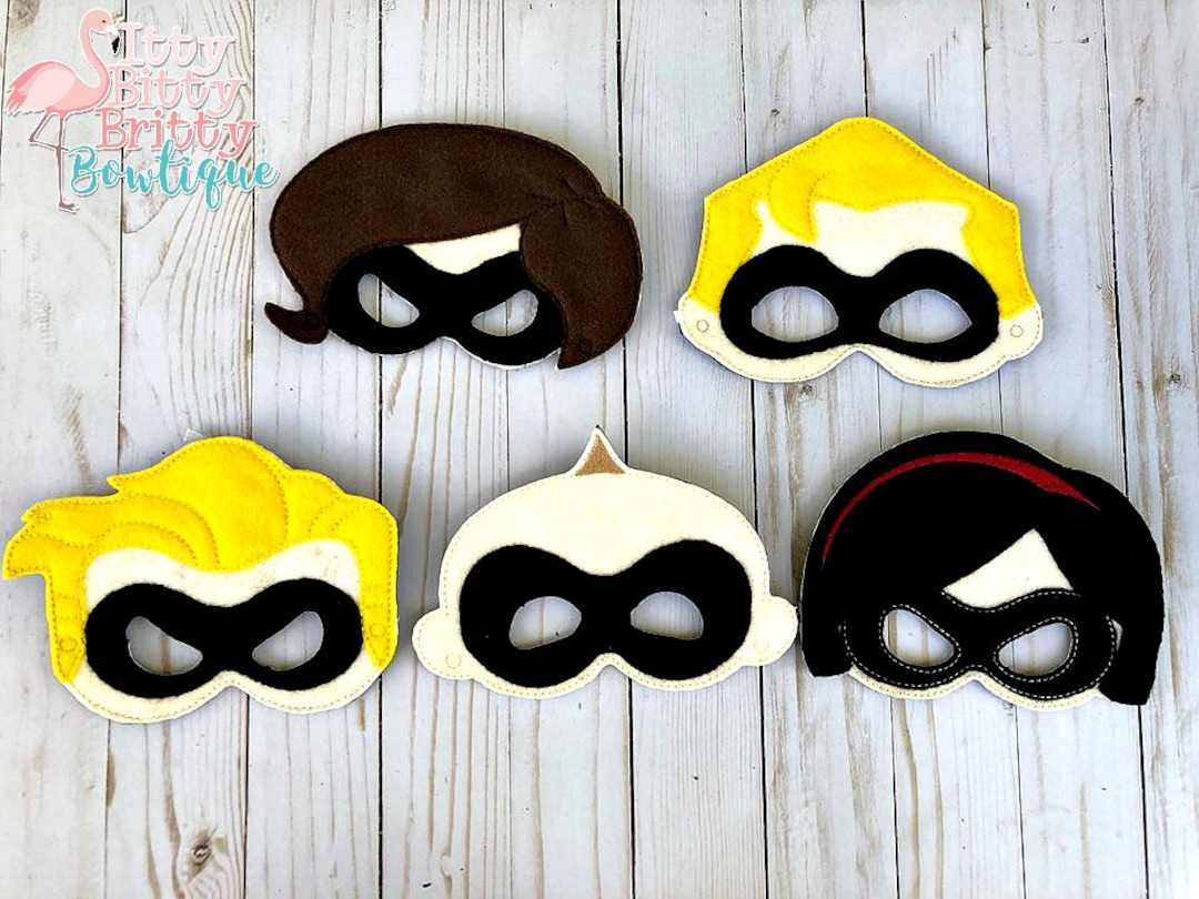 Incredibles Inspired Masks Etsy