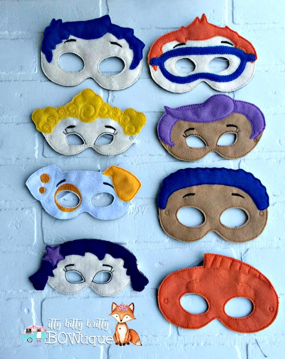 Bubble Guppies inspired mask | Etsy