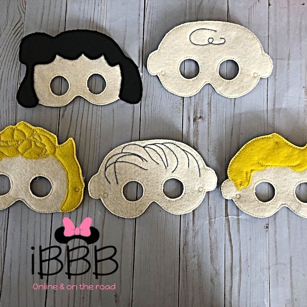 Charlie Brown inspired masks