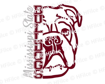 Mississippi State Svg Etsy