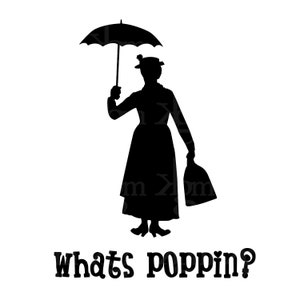 INSTANT DOWNLOAD - Wat is Poppin'? - Digitaal PNG-bestand voor Design, Cricut, Silhouette