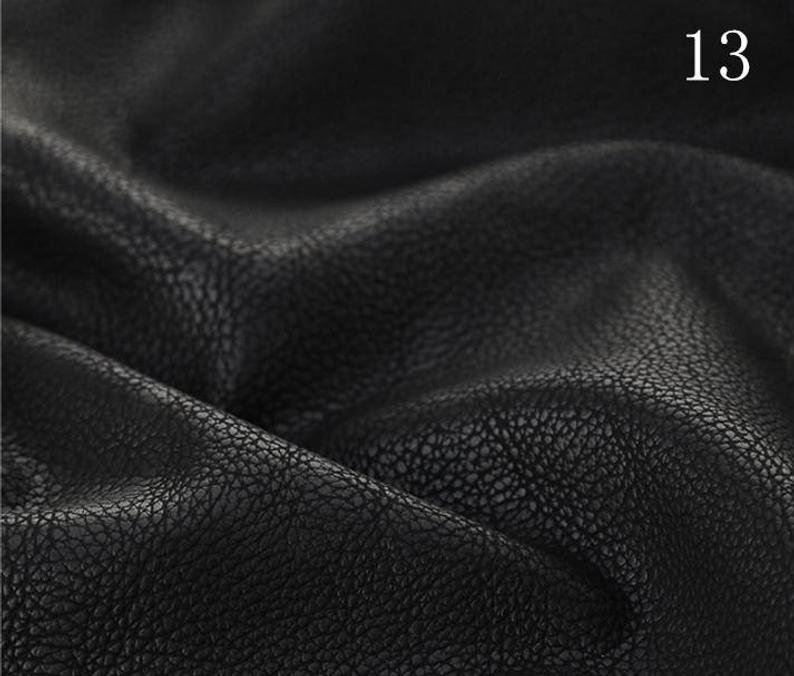 Colorful Faux Leather PU Leather Fabric Soft Matte Imitation Etsy