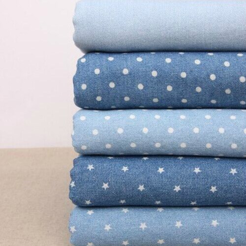 Pre Washed Denim Cotton Fabric/ Summer Light Weight Denim Etsy